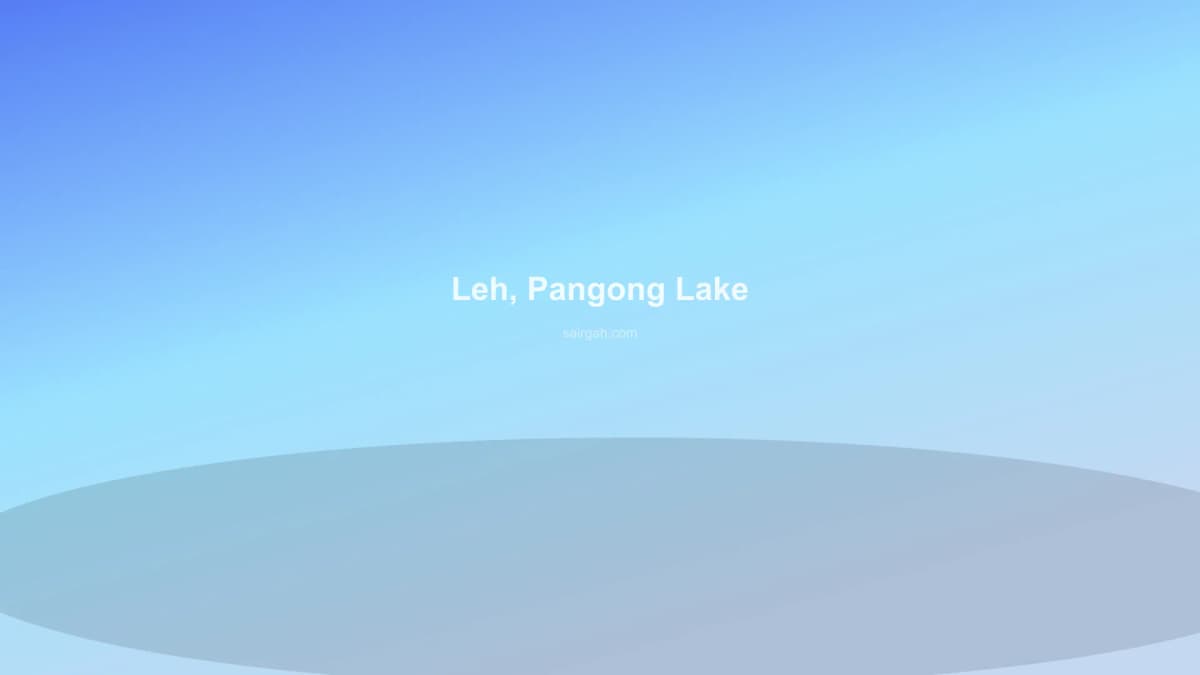Leh, Sham Valley, Pangong Lake — photo 2