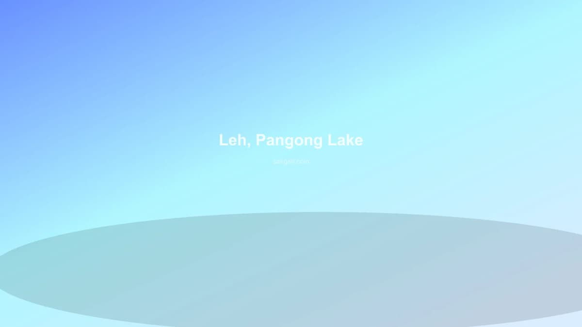 Leh, Sham Valley, Pangong Lake — photo 3