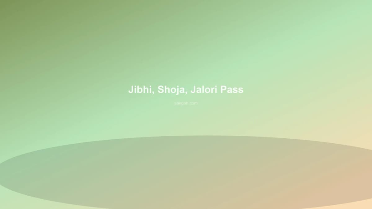 Jibhi, Shoja, Jalori Pass — photo 3